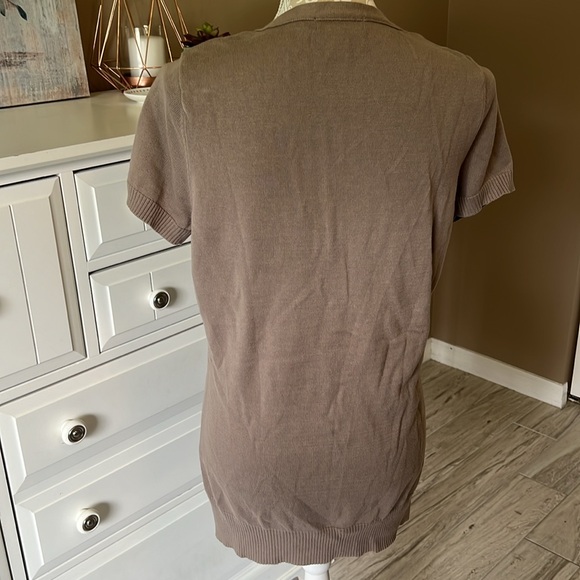 l.N. Studio button down knit top, M • - Picture 6 of 8